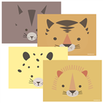Individuales Animalitos Safari 8u